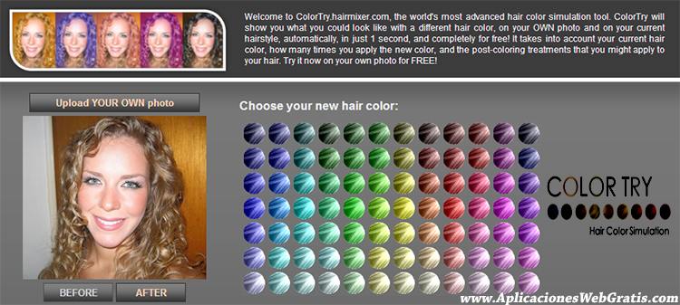 Cambiar el color del pelo online