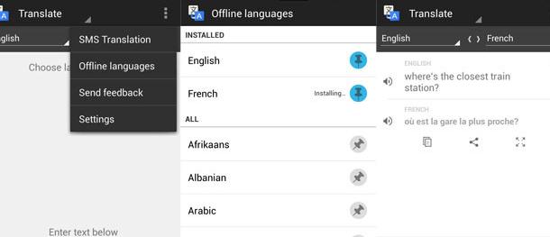 Traducir frases para Android
