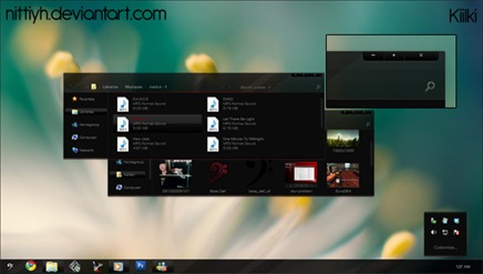 Dark Windows 7 Desktop Theme
