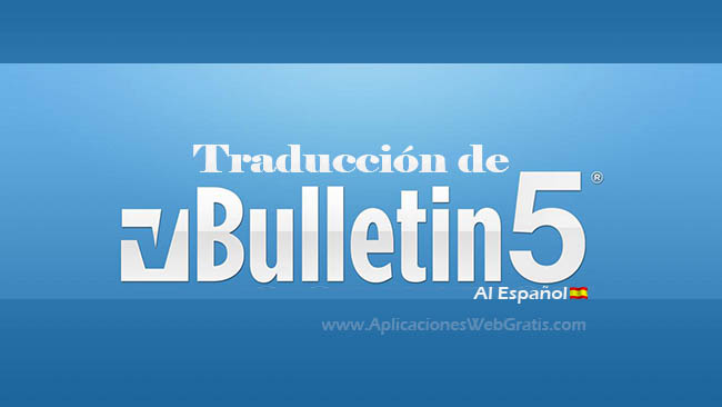Traducir Vbulletin 5 al español